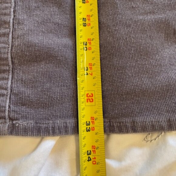 Vintage Gray Corduroy Long Maxi Skirt Womens Size 8 Boho Y2K Prairie Hippie - Picture 7 of 10